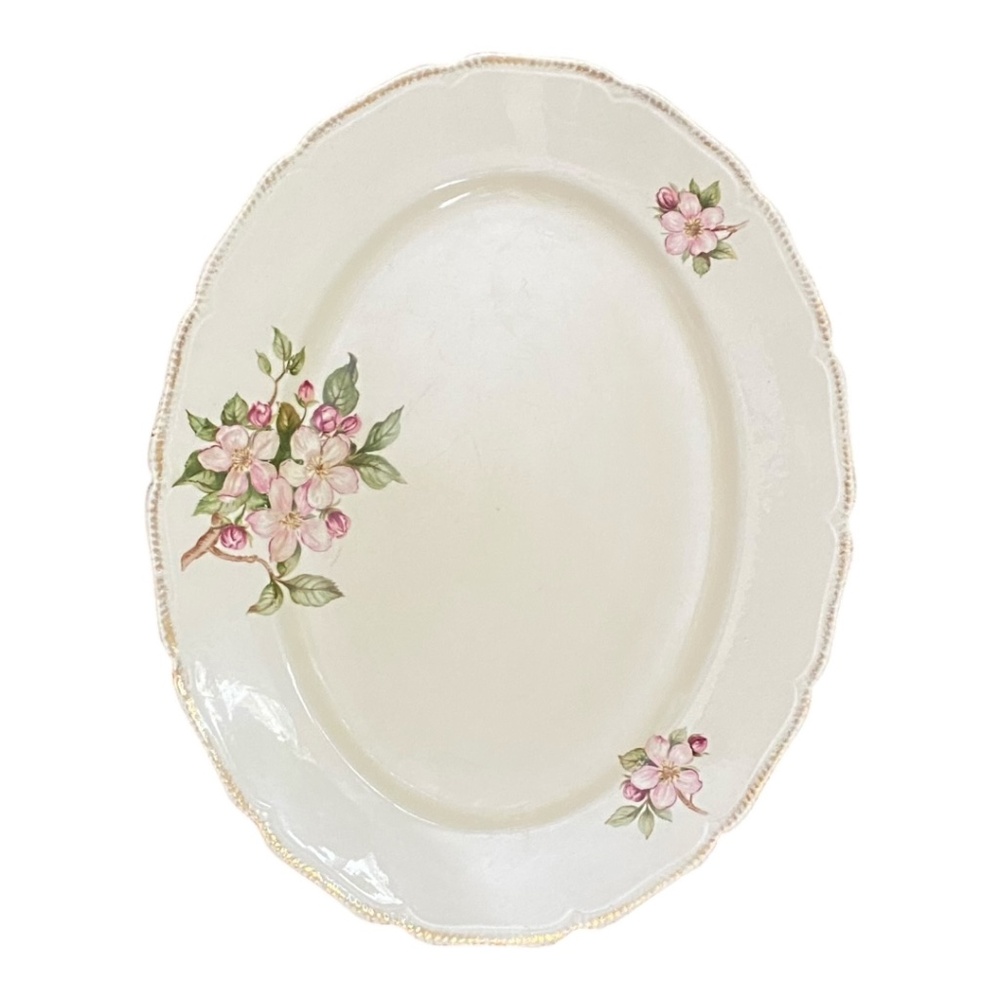 Vintage Royal swan ‘blossom time’ bone China oval serving platter